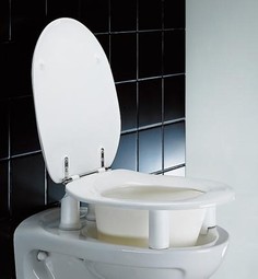Toilet seat, Dania, raised 100 mm