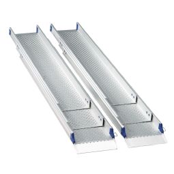 Telescopic ramps for power wheelchairs