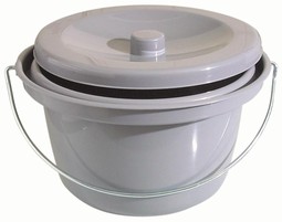 Toilet Bucket in Grey  - example from the product group collection receptacles