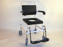 SOLI Commode & Shower Chair  - example from the product group commode shower chairs with castors, non-electrical height adjustable