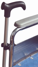 Wheelchair walking-stick holder