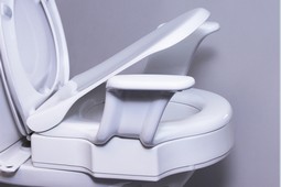 Nobi raised toilet seat with armrests and lid Nobi raised toilet seat with armrests and lid