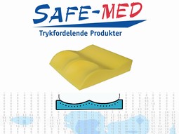 SAFE Med pressure relieving Anatomical seat cushion no. 117 Yellow