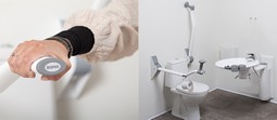 Toilet support arms - foldable and wall mounting