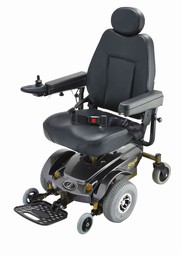Lindebjerg wheelchair ES-400  - example from the product group powered wheelchairs, powered steering, class b (for indoor and outdoor use)