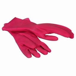 Rubber gloves for applying stockings - Mediven
