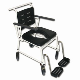 Combi chair  - example from the product group commode shower chairs with castors, non-electrical height adjustable