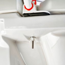 Etac Hi-Loo fixed raised toilet seat without armrests