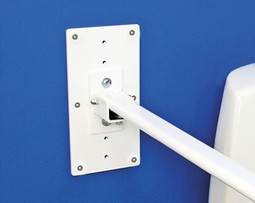 MIA mounting plates to MIA-toilet armrests  - example from the product group toilet arm supports, wall mounted