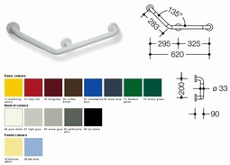 HEWI L-shaped support rail - 135degrees (801-series)