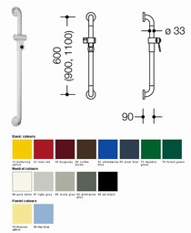 HEWI Shower head holder - 900mm (801-series)