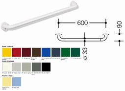 HEWI Support rail - 600mm (801-series)