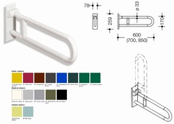 HEWI Hinged support rail (801-series)