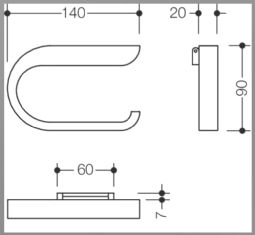 HEWI Toilet roll holder (800-series)