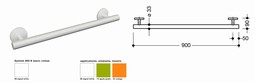 HEWI Support rail - 900mm (950-seris)