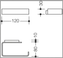 HEWI Toilet roll holder - click to see picture in full size - opens new window HEWI Toilet roll holder