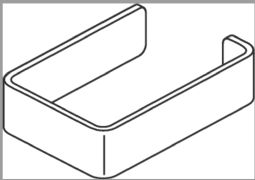 HEWI Toilet roll holder - click to see picture in full size - opens new window HEWI Toilet roll holder