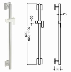 HEWI Shower head holder,XA (950-serien)
