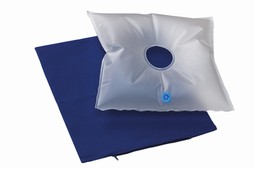 Inflatable cushion with hole in the middle