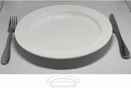 Porcelain plate 22 cm