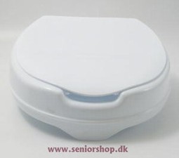 Raised toilet seats with lid