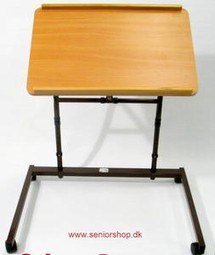 Reading table with wheels