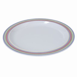 Soup plate, coloured