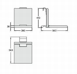 Cavere folding and removable shower seat