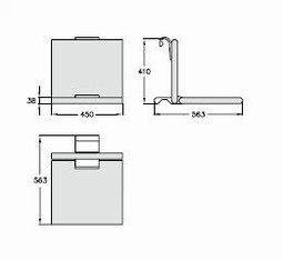 Cavere folding and removable shower seat