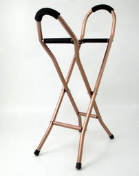 Folable walking stick chair