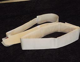 Smal rullesele m/velcro (let polstret)  - example from the product group not mounted belts and harnesses for restraining persons in a seat