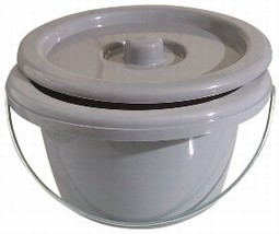 Toilet Bucket in Grey