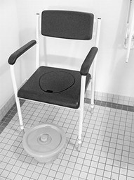 Toiletchair  - example from the product group commode chairs without castors, height adjustable 