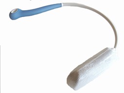 Bath Sponge with curved shaft