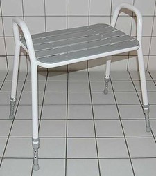 Shower Stool with height adjustable legs