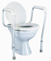 Toiletarmlæn m. gulvstøtte  - example from the product group toilet arm supports