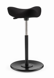Variér Move support chair, Black Fame fabric/wool, 56-85 cm