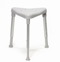 Edge - Triangular shower stool with three legs
