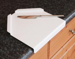 Cutting board with two edges