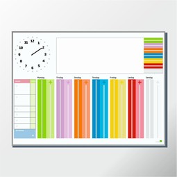 Whiteboard board with Robust watch