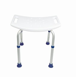 Shower chair with curved seat