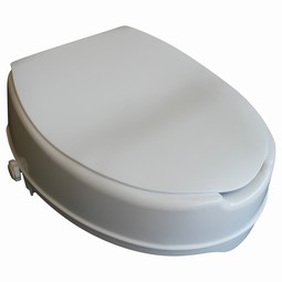 Toilet seat raiser with lid, easy to mount