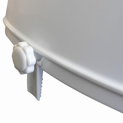 Toilet seat raiser with lid, easy to mount