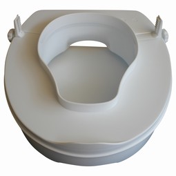 Toilet seat raiser with lid, easy to mount