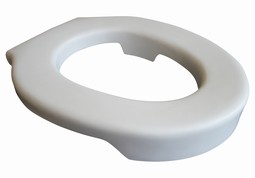 Toilet seat in soft foam