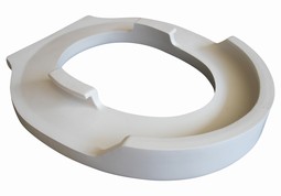 Toilet seat in soft foam