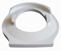 Toilet seat in soft foam