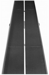Foldable access ramp with slip-resistant surface