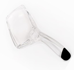 Magnifying glass with angled handle for reading  - example from the product group handheld magnifiers without light