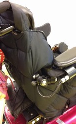 Alito2 - Dun kørepose - uden bund bag om ryg